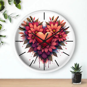 Chic Wall Clock with Vibrant Blooms for your Living Space - Dipaliz - Clocks