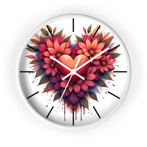 Chic Wall Clock with Vibrant Blooms for your Living Space - Dipaliz - White Base / 10’’ - Clocks
