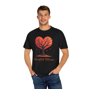 Heartfelt Blooms Comfort Colors Tee Heart Shaped Tree Dipaliz - T-shirts