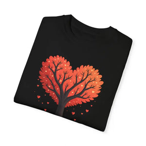 Heartfelt Blooms Heart Shaped Tree Comfort Tee - Dipaliz - T-shirts
