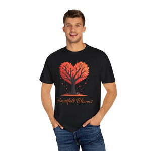 Heartfelt Blooms Heart Shaped Tree Comfort Tee - Dipaliz - T-shirts