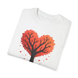 Heartfelt Blooms Heart Shaped Tree Comfort Tee - Dipaliz - T-shirts