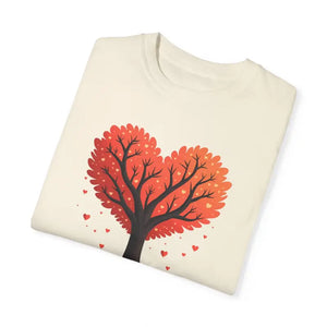 Heartfelt Blooms Heart Shaped Tree Comfort Tee - Dipaliz - T-shirts