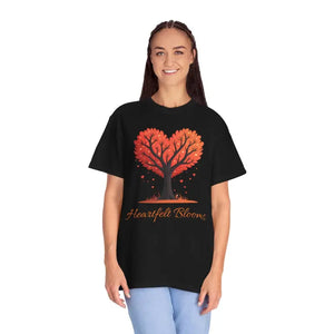 Heartfelt Blooms Heart Shaped Tree Comfort Tee - Dipaliz - T-shirts