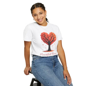 Heartfelt Blooms Heart Shaped Tree Comfort Tee - Dipaliz - T-shirts