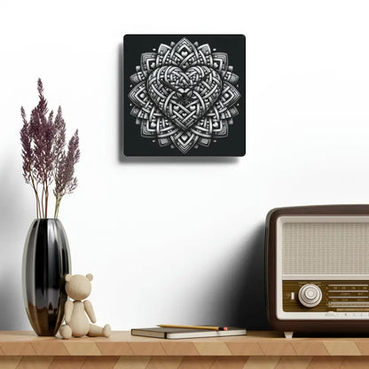 Heartfelt Elegance Acrylic Wall Clock ?? Home Accent - Decor