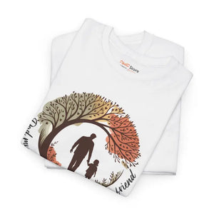 Heartfelt Friendship Cotton Tee - Fall Style Family Casual Wear - Dipaliz - T-shirts