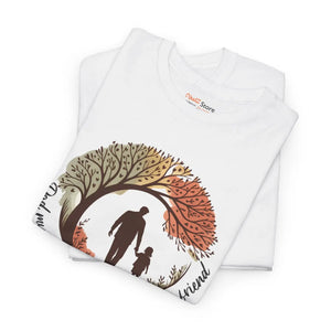 Heartfelt Friendship Cotton Tee - Fall Style Family Casual Wear - Dipaliz - T-shirt