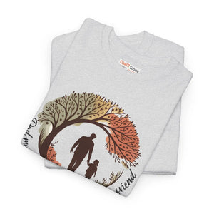 Heartfelt Friendship Cotton Tee - Fall Style Family Casual Wear - Dipaliz - T-shirt