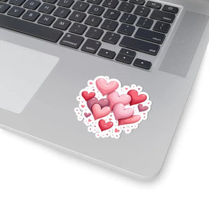 Vibrant Heart Kiss Cut Stickers Bold Playful Designs - Dipaliz - Decorative