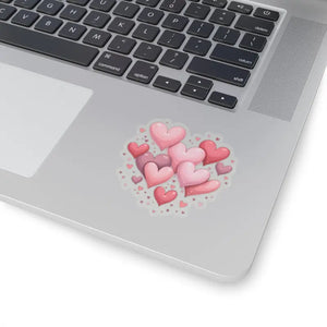 Vibrant Heart Kiss Cut Stickers Bold Playful Designs - Dipaliz - Decorative