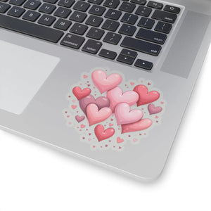 Vibrant Heart Kiss-cut Stickers - Adorable Laptop Decals - Dipaliz - Decorative