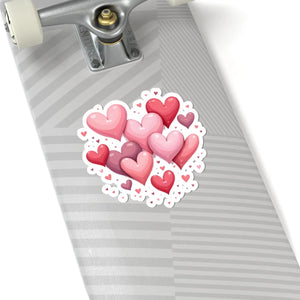 Vibrant Heart Kiss-cut Stickers - Adorable Laptop Decals - Dipaliz - Decorative