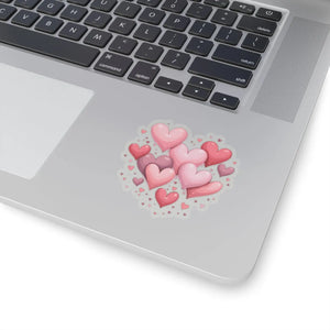 Vibrant Heart Kiss-cut Stickers - Adorable Laptop Decals - Dipaliz - Decorative