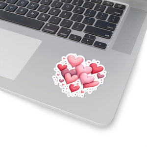 Vibrant Heart Kiss-cut Stickers - Adorable Laptop Decals - Dipaliz - Decorative