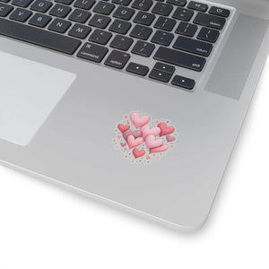 Vibrant Heart Kiss-cut Stickers - Adorable Laptop Decals - Dipaliz - Decorative