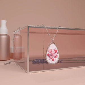 Heartfelt Love Oval Necklace - Valentine’s Day - Dipaliz - Necklaces