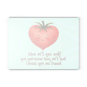 Heartfelt Tomato Glass Cutting Board – Kitchen Fun - Dipaliz - Boards