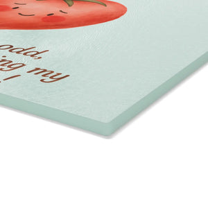 Heartfelt Tomato Glass Cutting Board – Kitchen Fun - Dipaliz - Boards