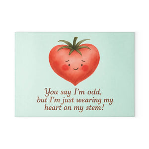 Heartfelt Tomato Glass Cutting Board – Kitchen Fun - Dipaliz - Boards