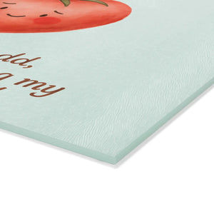 Heartfelt Tomato Glass Cutting Board – Kitchen Fun - Dipaliz - Boards