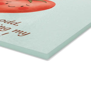 Glass Cutting Board - Heartfelt Tomato Kitchen Fun - Dipaliz - Boards