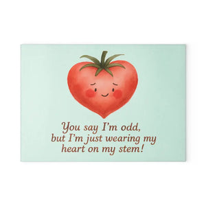Glass Cutting Board - Heartfelt Tomato Kitchen Fun - Dipaliz - Boards