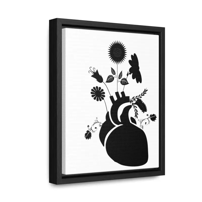 Transform your Space: Vertical Human Heart Canvas Art