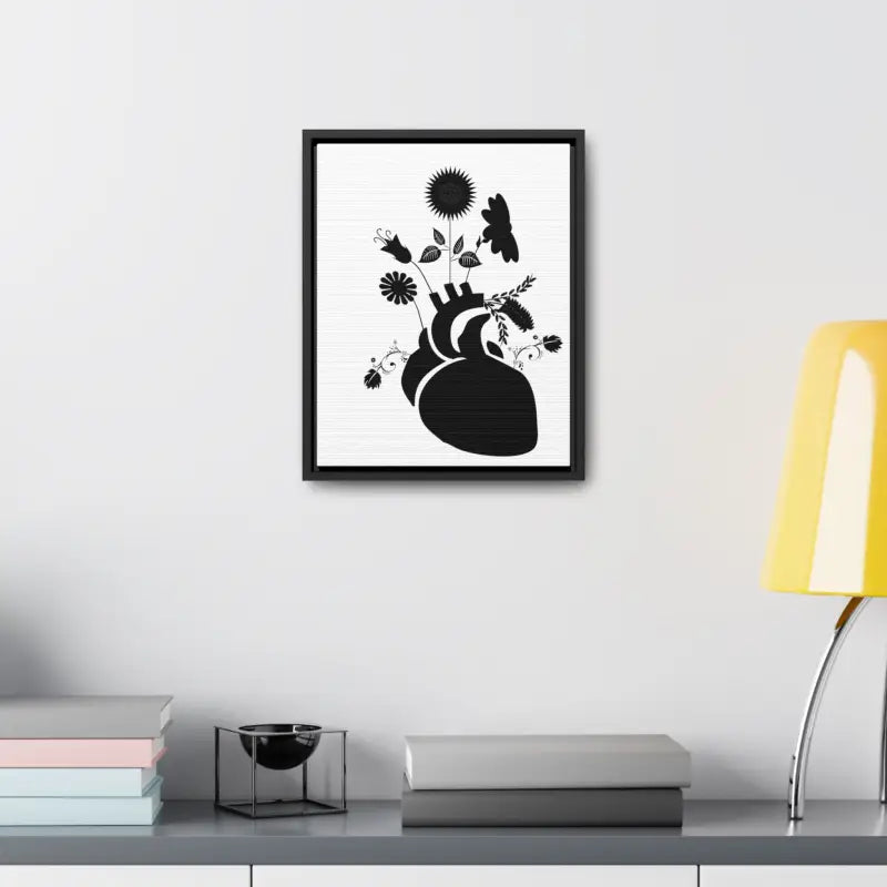 Transform your Space: Vertical Human Heart Canvas Art