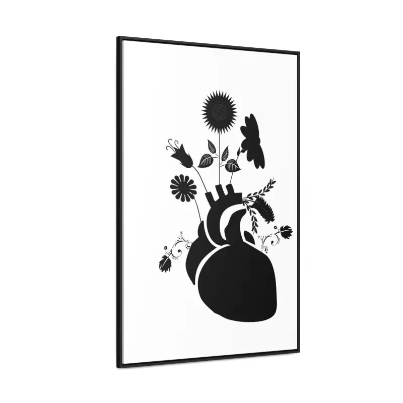 Transform your Space: Vertical Human Heart Canvas Art