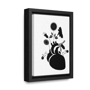 Human Heart Canvas Vertical Frame Bold Vibrant Wall Art - Dipaliz - Posters Prints & Visual Artwork