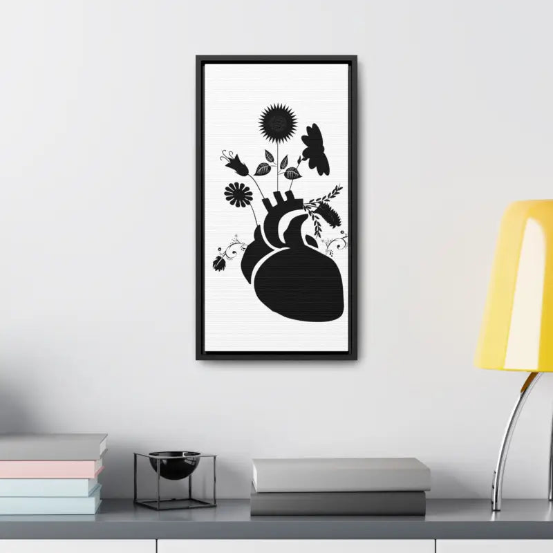 Transform your Space: Vertical Human Heart Canvas Art