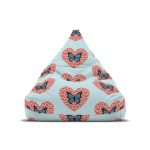 Fluttering Hearts Bean Bag Cover for Cozy Comfort - Dipaliz - Slipcovers