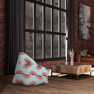 Fluttering Hearts Bean Bag Cover for Cozy Comfort - Dipaliz - Slipcovers