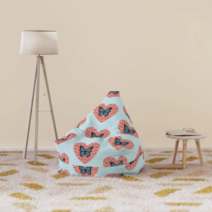 Fluttering Hearts Bean Bag Cover for Cozy Comfort - Dipaliz - Slipcovers