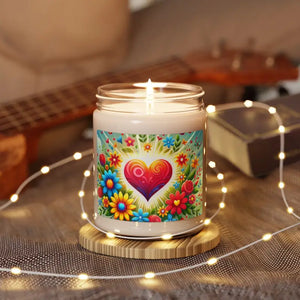 Flowers Scented Soy Candle - Calming Aromatherapy Blend - Dipaliz - Candles