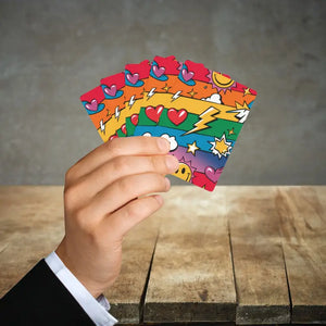 Unique Poker Playing Cards Premium 300gsm Stock Game Night - Dipaliz - 2.5’’ x 3.5’’ / White / Semi Glossy - Card Games