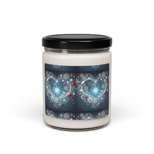 Cozy Hearts Scented Soy Candle - Natural Wax - Dipaliz - Apple Harvest / 9oz - Candles