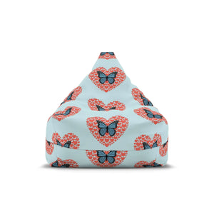Fluttering Hearts Bean Bag Cover – Cozy Comfort - Dipaliz - Slipcovers