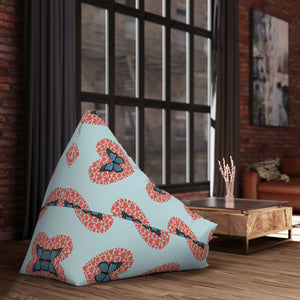Fluttering Hearts Bean Bag Cover – Cozy Comfort - Dipaliz - Slipcovers