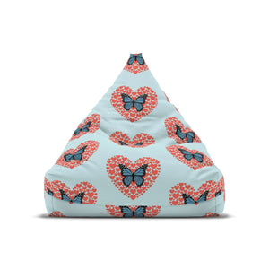 Fluttering Hearts Bean Bag Cover – Cozy Comfort - Dipaliz - Slipcovers
