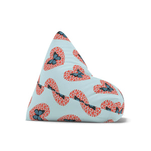 Fluttering Hearts Bean Bag Cover – Cozy Comfort - Dipaliz - Slipcovers