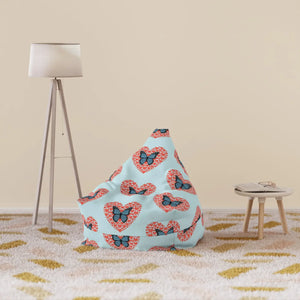 Fluttering Hearts Bean Bag Cover – Cozy Comfort - Dipaliz - Slipcovers