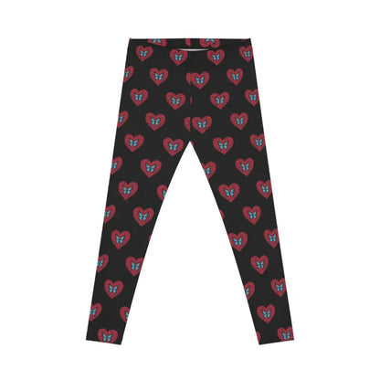 Stretchy Hearts and Butterflies Leggings: Most Comfortable Ever - All Over Prints