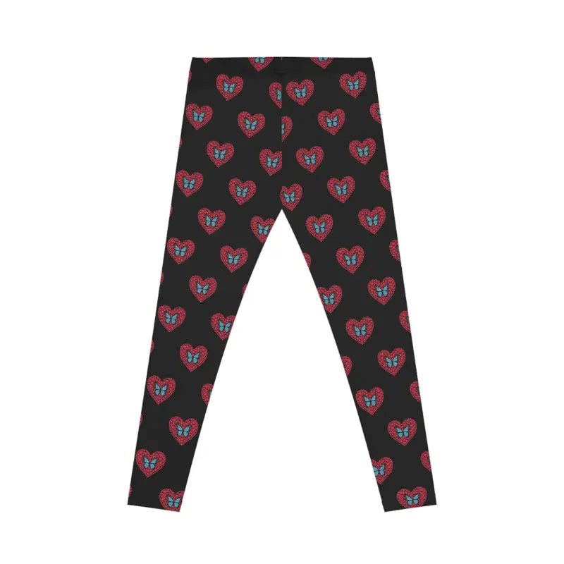 Stretchy Hearts and Butterflies Leggings: Most Comfortable Ever - All Over Prints