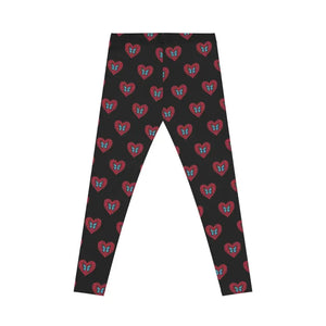 Hearts and Butterflies Leggings - Stretchy Fabric Comfort - Dipaliz