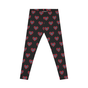 Stretchy Hearts and Butterflies Leggings - Dipaliz