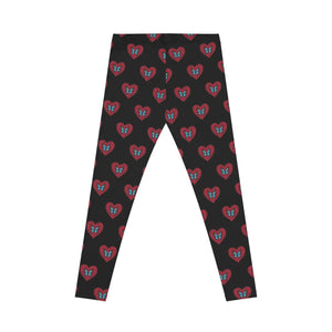 Stretchy Hearts and Butterflies Leggings - Dipaliz