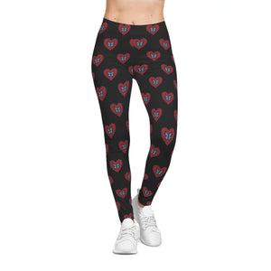 Stretchy Hearts and Butterflies Leggings - Dipaliz