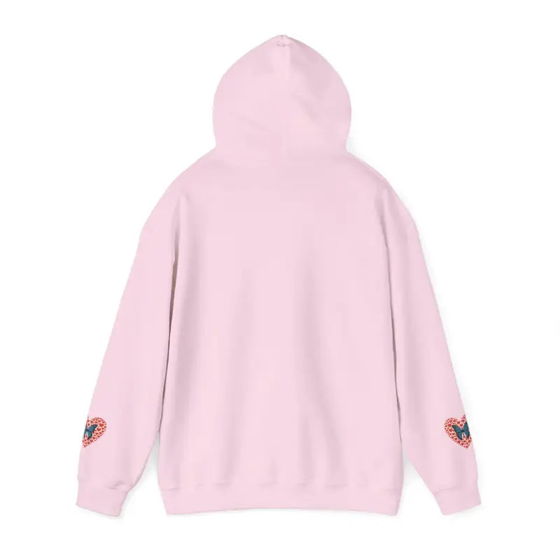 Chill Vibes Hoodie: Comfy Style with Hearts & Butterflies - Hoodie